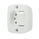 Ver imagem 1 de Kit 2 Interruptor Elétrico Sobrepor 1 TS + Tomada 20A Branco