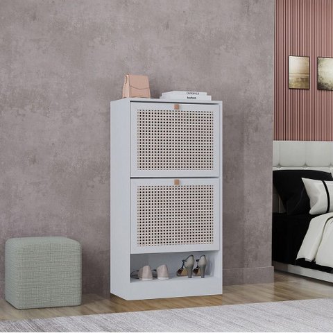 Sapateira Tropical 2 Portas Branco