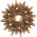 Ver imagem 2 de BARROCO CASTIÇAL 11x12x12cm RESINA BRONZE