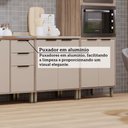 Ver imagem 5 de Cozinha Modulada Compacta 6 Peças com Espaço para Forno e Micro-ondas sem Tampo Aspen Luciane Móveis
