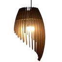 Ver imagem 1 de Lustre Luminária Pendente de Madeira Mdf Mod. Orbit