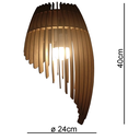 Ver imagem 5 de Lustre Luminária Pendente de Madeira Mdf Mod. Orbit