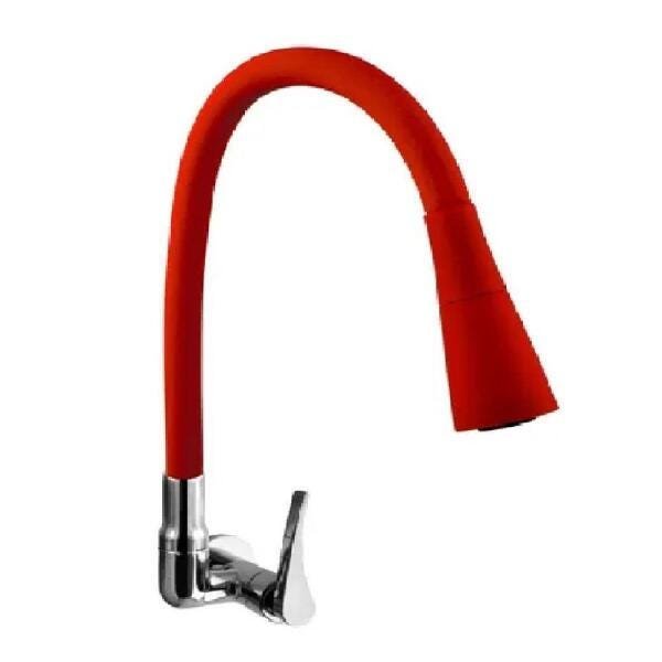 Torneira Cozinha Parede Bica Móvel Flex Kimetais 1168 C56 - 1