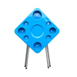 Mesa Dobravel para Petisco Piscina Praia Camping:azul - 4