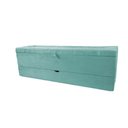 Ver imagem 2 de Recamier Puff Baú Sapateira com Gaveta 1,58 Cm para Cama Box Queen Size - Azul Tiffany
