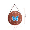 Ver imagem 5 de Quadro Decorativo Sala Tendência Sem Moldura Frases Vintage Cor:Borboleta Rustico