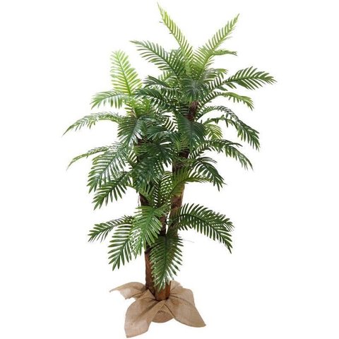 Arvore Tropical Planta Planta Palmeira 3 Troncos 180cm 45 Folhas