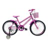 Bicicleta Infantil Aro 20 Feminina - Route Bike - Aro Aero - Cestinha - Rodinha Rosa - 3