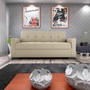 Ver imagem 2 de Sofá Cama 3 Lugares Reclinável Casal Premium 2,03 Larg Lavinia Matrix