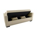 Ver imagem 5 de Sofá Cama 3 Lugares Reclinável Casal Premium 2,03 Larg Lavinia Matrix