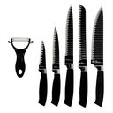 Ver imagem 3 de Jogo de Facas 6 Peças Aço Inox Knife Set Preto