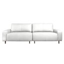 Ver imagem 5 de Sofá Decorativo Sala de Estar Metropole 4 Lugares 280cm Bipartido Couro Branco - Mozzelar