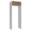 Ver imagem 1 de Porta-Geladeira 83 cm 1 Porta Basculante Branco/Rustic Stella Madesa