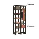 Ver imagem 3 de Estante Closet Yes 80cm com 9 Prateleiras - Grafite