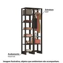Ver imagem 2 de Estante Closet Yes 80cm com 9 Prateleiras - Grafite