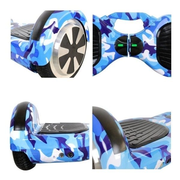 Hoverboard Azul Camuflado 6,5 Polegadas Bluetooth com Led - 3