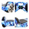 Hoverboard 6.5" Azul Camuflado Com LED Frontal e Bluetooth - 4