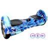 Hoverboard 6.5" Azul Camuflado Com LED Frontal e Bluetooth - 1