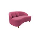 Ver imagem 4 de Namoradeira Sofá Feijão Cancún 130cm Orgânica Suede Rosa