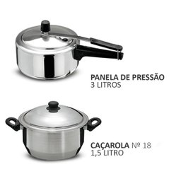 JOGO DE PANELAS VERSÁTIL - 5 PEÇAS - 2
