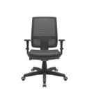 Ver imagem 1 de Cadeira Diretor Brizza Tela - Autocompensador Slider - Base Standard - Braços 3D PP - Plaxmetal