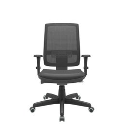 Cadeira Diretor Brizza Tela - Autocompensador Slider - Base Standard - Braços 3D PP - Plaxmetal - 1 Cadeira Diretor Brizza Tela - Autocompensador Slider - Base Standard - Braços 3D PP - Plaxmetal - 1