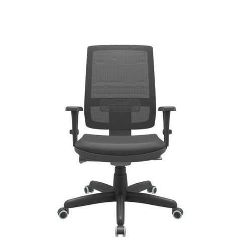 Cadeira Diretor Brizza Tela - Autocompensador Slider - Base Standard - Braços 3D PP - Plaxmetal