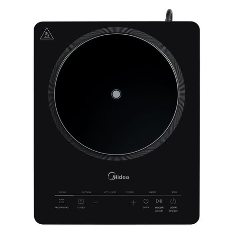 Cooktop Midea 1 Boca de Indução Portátil Even Pro 220v Cydj12