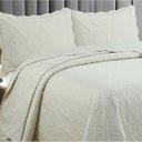 Ver imagem 3 de Colcha Matelassê - King Size - Flow - Bege - Dupla Face - C/ Porta Travesseiro - Camesa