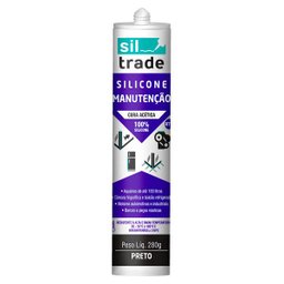 Silicone Siltrade 280Gr RTV Ideal para Aquários Cor:Preto - 2