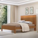 Ver imagem 5 de Cama de Casal 100% MDF com LED 123cm x 175cm Duo Marrom/Freijó