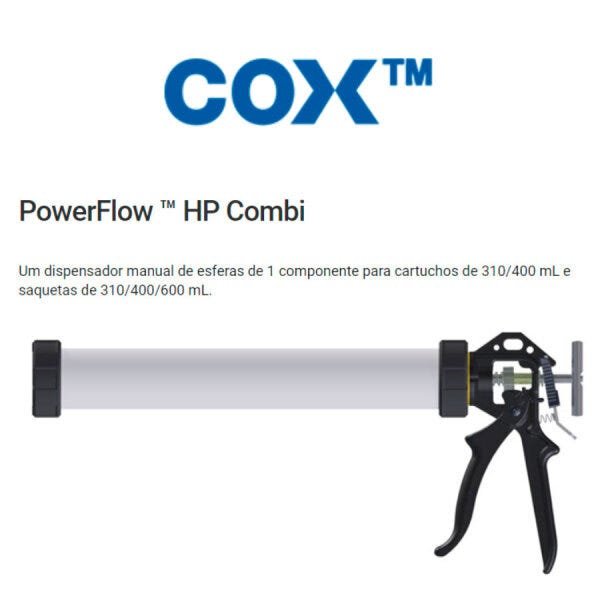 Aplicador Cox PowerFlow TM HP Combi 600ml rel. 18:1 - 4