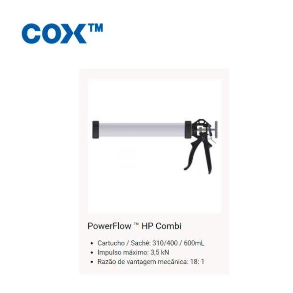 Aplicador Cox PowerFlow TM HP Combi 600ml rel. 18:1 - 2