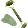 Rolo Massageador Facial Pedra Natural e Gua Sha guasha Jade - 1