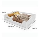 Ver imagem 3 de Cama Casal Montissoriana Princesa 100% MDF Branca