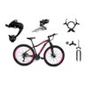 Bicicleta Aro 29 Ecos Safira 27 Marchas, K7, Freios Hidráulicos E Suspensão Trava - Fúcsia - 15 - 2