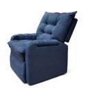 Ver imagem 3 de Poltrona Cadeira do Papai Safira Reclinavel Veludo - Sofatec