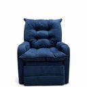 Ver imagem 5 de Poltrona Cadeira do Papai Safira Reclinavel Veludo - Sofatec