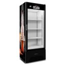 Ver imagem 1 de Cervejeira Expositor Vertical 220v Porta de Vidro 513/576 Litros Vn50ah Optima Adesivada - Metalfrio