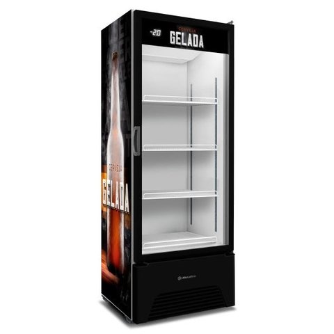 Cervejeira Expositor Vertical 220v Porta de Vidro 513/576 Litros Vn50ah Optima Adesivada - Metalfrio