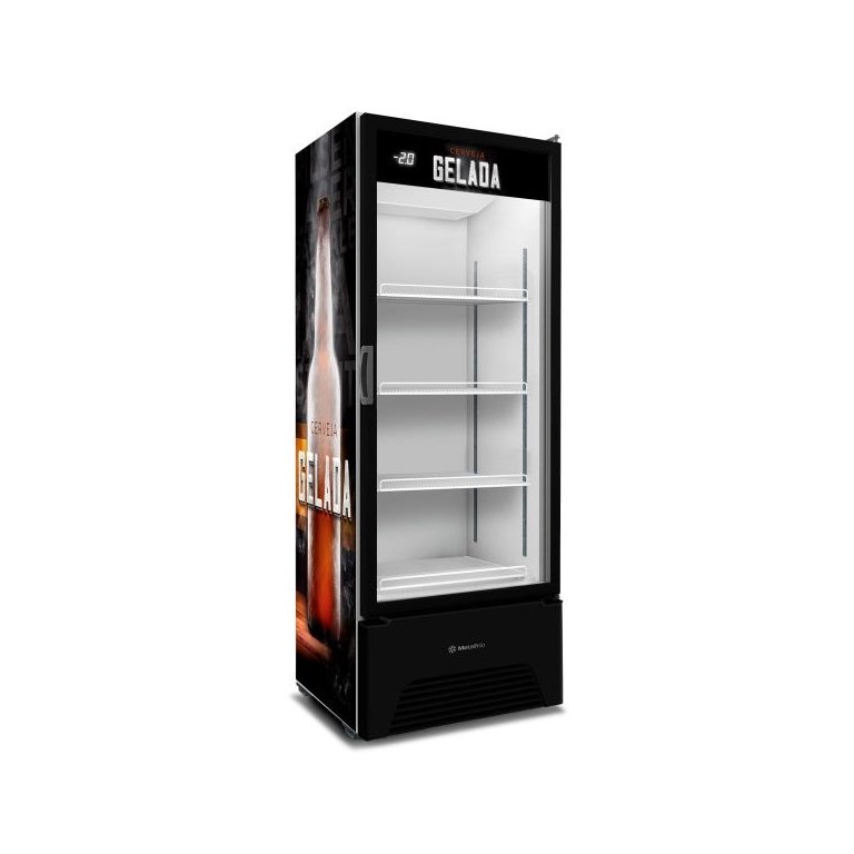 Cervejeira Expositor Vertical 220v Porta de Vidro 513/576 Litros Vn50ah Optima Adesivada - Metalfrio