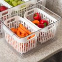 Ver imagem 6 de Organizador de Geladeira 3,2l 2 Cestos Escorredor Dry Coza a