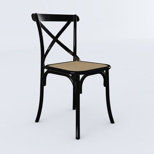 Cadeira Katrina Premium Aço Preto Assento Corano Bege New Green