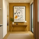 Ver imagem 1 de Quadro Canvas Henri Matisse Linha 70x50cm Mold Branca