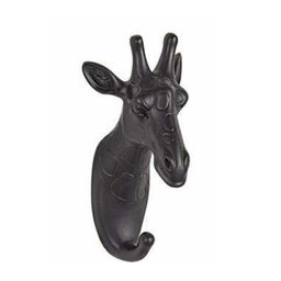 GANCHO DE PAREDE GIRAFA PRETA - 1