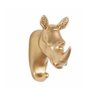 GANCHO DE PAREDE HIPOPÓTAMO DOURADO - 1