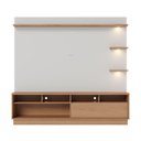 Ver imagem 3 de Estante Home Campeche 2,00m para Tv Freijo/off White Matte - Colibri