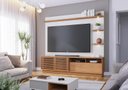 Ver imagem 4 de Estante Home Campeche 2,00m para Tv Freijo/off White Matte - Colibri