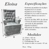 Poltrona de Amamentação com Balanço Eloisa Bebê Completo: Boucle Natural - 5