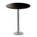 Ver imagem 1 de Mesa Pisa Beta Bistrô Fratini 107,50cm (a) Disco Redondo Inox Tampo Mdp Redondo Preto 80cm (l)